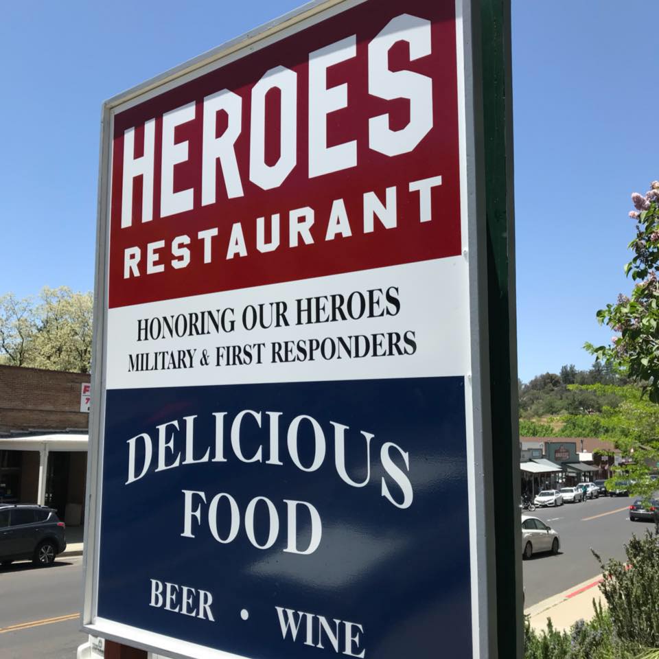 Heroes Restaurant Sign Photo