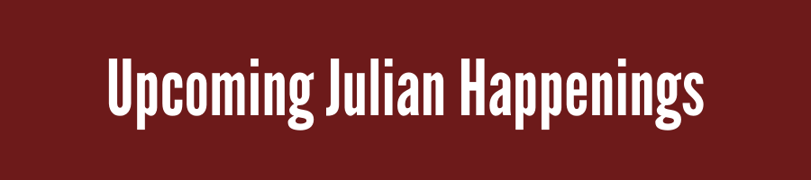 upcoming julian happenings logo