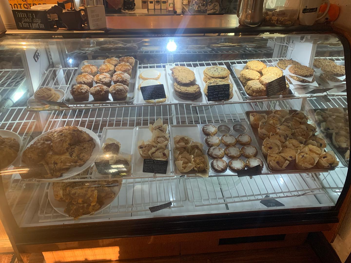 Baked goods from Regulars Wanted Display case photo