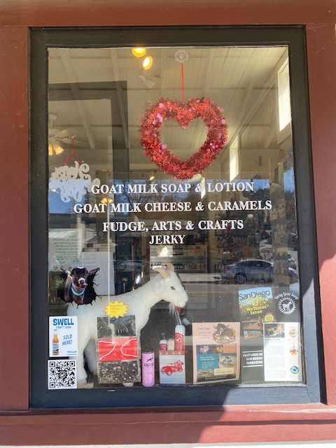 Front window of the Olde Goat Photo
