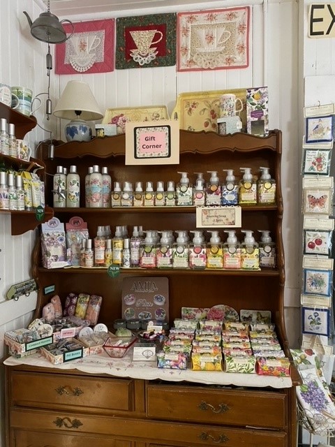 Merchandise for sale at Julian Tea and Cottage Arts