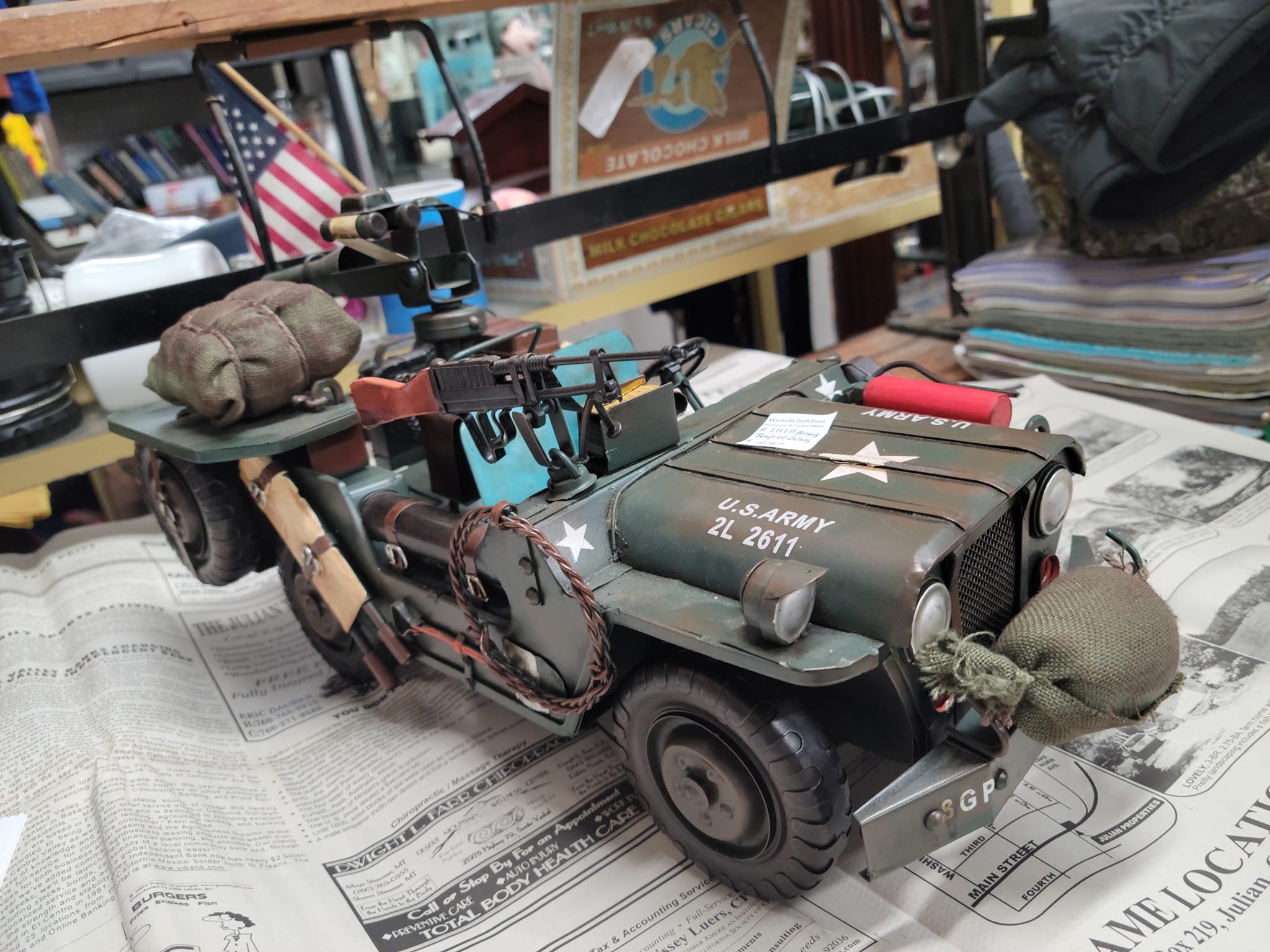 Army Truck form Wynola Junction Antiques and Collectibles