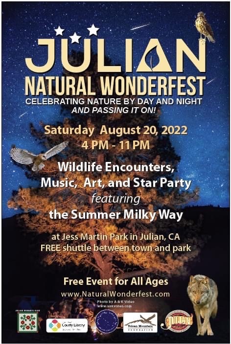 Julian Natural Wonderfest Aug. 20,22 Poster