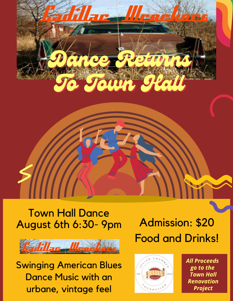 The Dance Town Hall Aug. 6th 2022 Poster